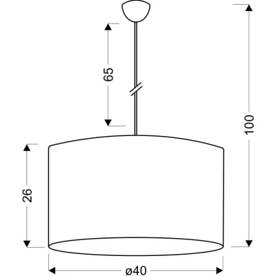 Moderní závěsné osvětlení SIMONA - 3xE14, 40W, černé