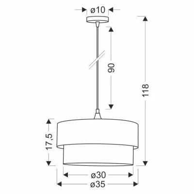 Moderní závěsné osvětlení SINAGRA - 1xE27, 60W, černé / zelené / bílé