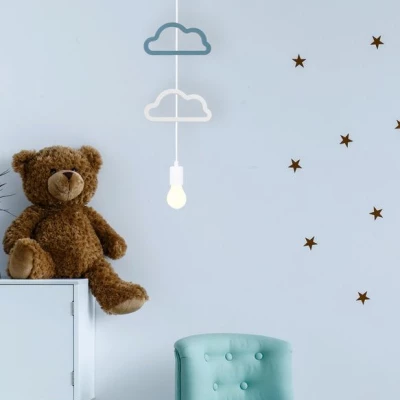 Závěsné svítidlo do dětského pokoje SINGLE 1 - 1xE27, 20W, různobarevné