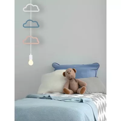 Závěsné svítidlo do dětského pokoje SINGLE 2 - 1xE27, 20W, různobarevné