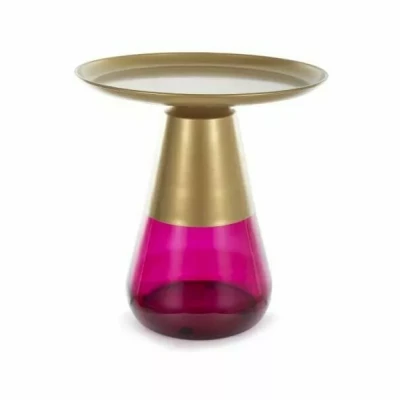 Odkládací stolek ANAVA 1 - zlatý / fialový