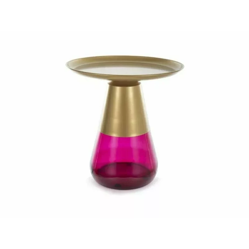 Odkládací stolek ANAVA 1 - zlatý / fialový