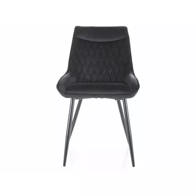 Čalouněná jídelní židle MAELIE - černá