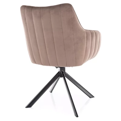 Otočná židle OTO 1 - hnědá / černá