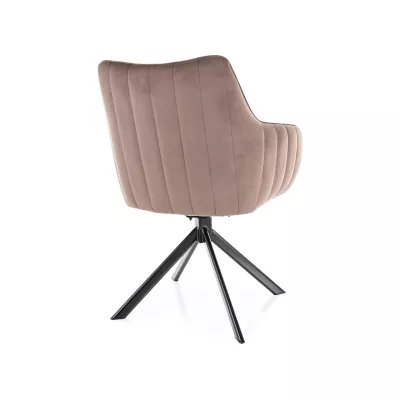 Otočná židle OTO 1 - hnědá / černá