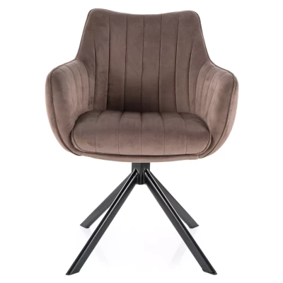 Otočná židle OTO 1 - hnědá / černá