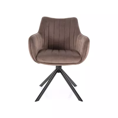 Otočná židle OTO 1 - hnědá / černá