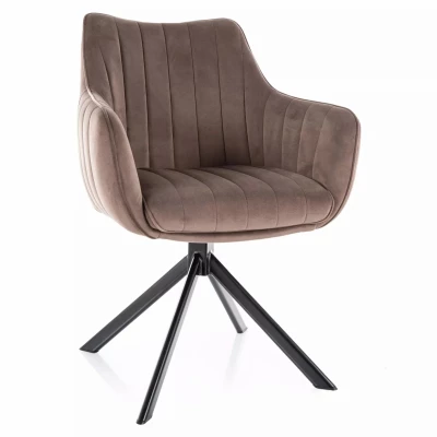 Otočná židle OTO 1 - hnědá / černá