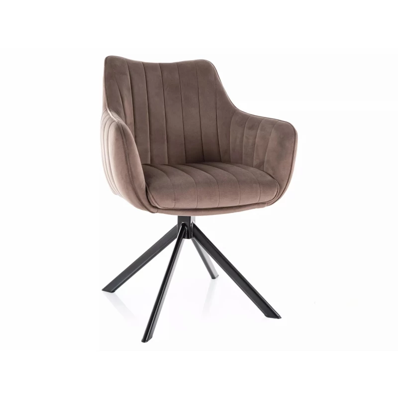 Otočná židle OTO 1 - hnědá / černá