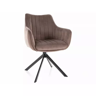 Otočná židle OTO 1 - hnědá / černá