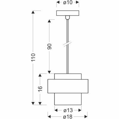 Moderní závěsné osvětlení SPIEGA - 1xE27, 60W, černé / mosazné