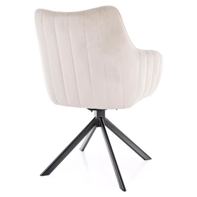 Otočná židle OTO 1 - béžová / černá