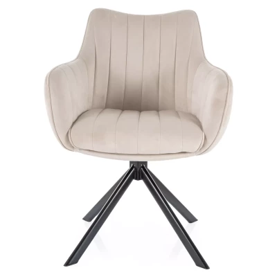 Otočná židle OTO 1 - béžová / černá