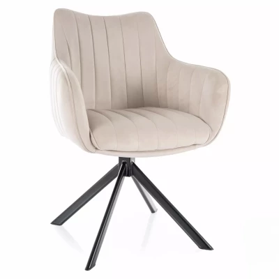 Otočná židle OTO 1 - béžová / černá