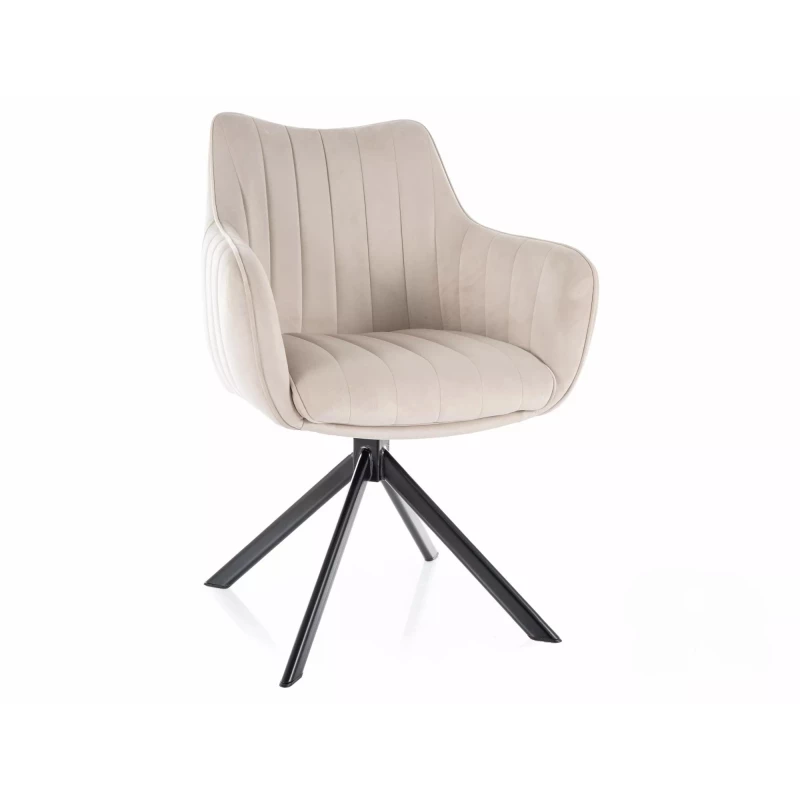 Otočná židle OTO 1 - béžová / černá