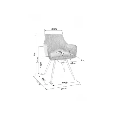 Jídelní židle OTO - béžová / černá