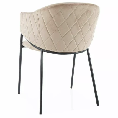 Elegantní jídelní židle TERESIE - béžová / černá