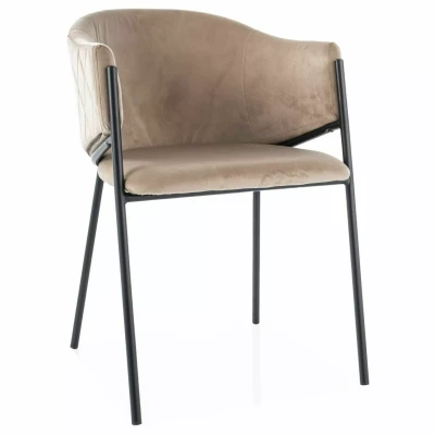 Elegantní jídelní židle TERESIE - béžová / černá