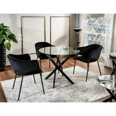 Elegantní jídelní židle TERESIE - černá