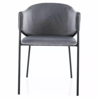 Elegantní jídelní židle TERESIE - šedá / černá