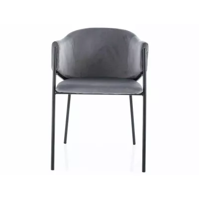 Elegantní jídelní židle TERESIE - šedá / černá