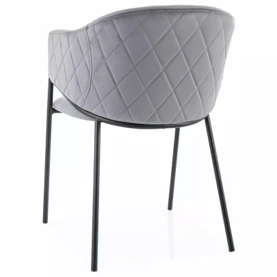 Elegantní jídelní židle TERESIE - šedá / černá