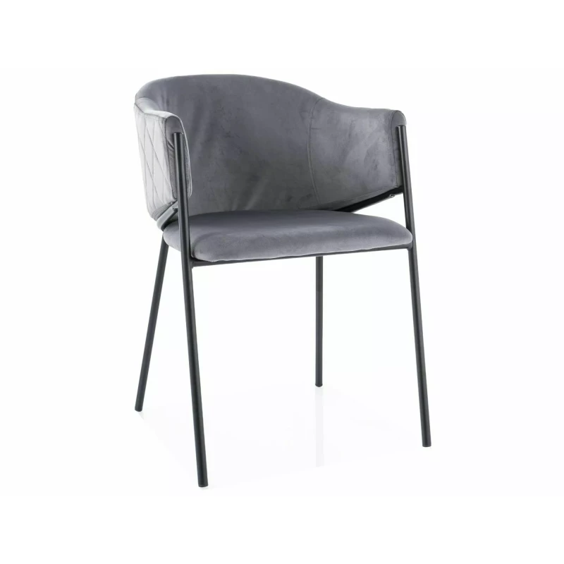 Elegantní jídelní židle TERESIE - šedá / černá