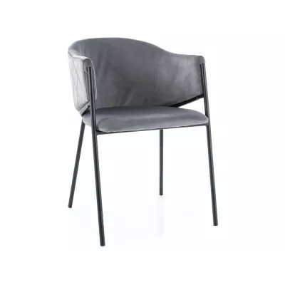 Elegantní jídelní židle TERESIE - šedá / černá