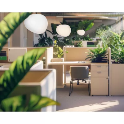 Závěsné svítidlo v japandi stylu STONES - 1xE27, 40W, 30cm, černé / bílé