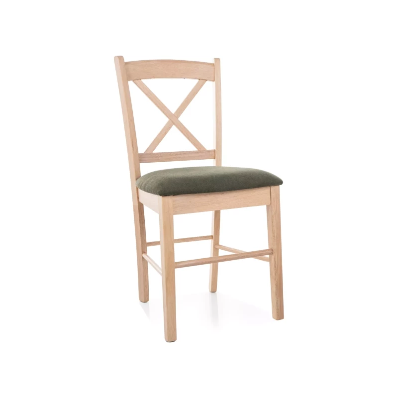 Jídelní židle MAISIE - dub / zelená