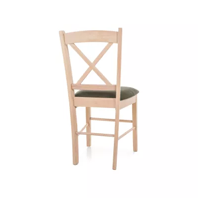 Jídelní židle MAISIE - dub / zelená