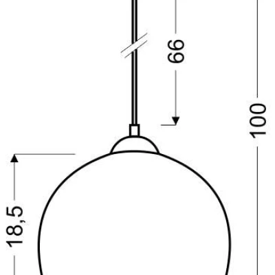 Závěsný lustr do dětského pokoje STUDENT - 1xE27, 60W, červený