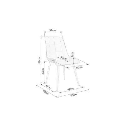 Čalouněná jídelní židle LYA 5 - béžová / kašmír