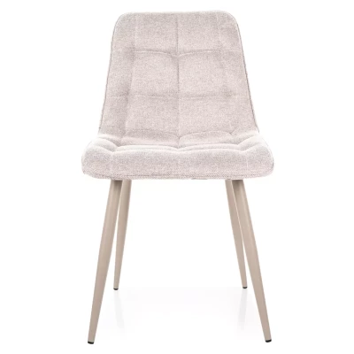 Čalouněná jídelní židle LYA 5 - světle béžová / kašmír
