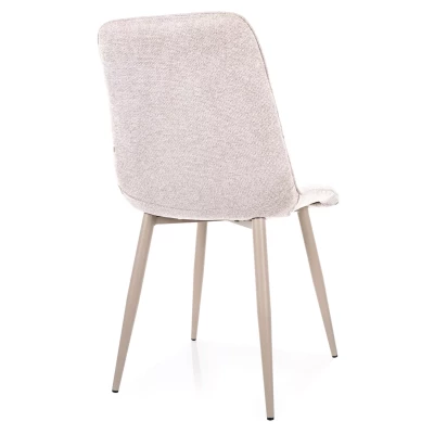 Čalouněná jídelní židle LYA 5 - světle béžová / kašmír