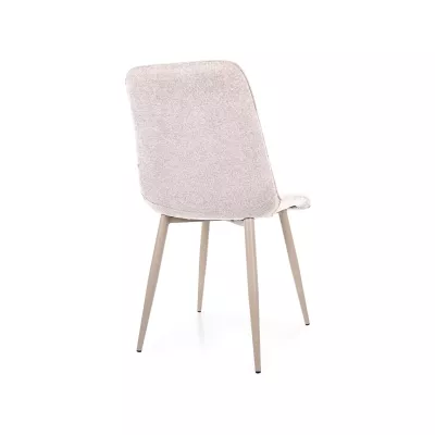 Čalouněná jídelní židle LYA 5 - světle béžová / kašmír