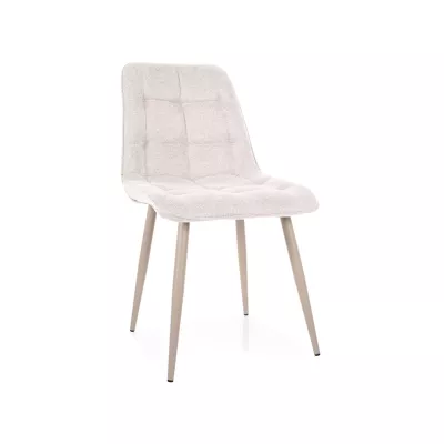 Čalouněná jídelní židle LYA 5 - světle béžová / kašmír