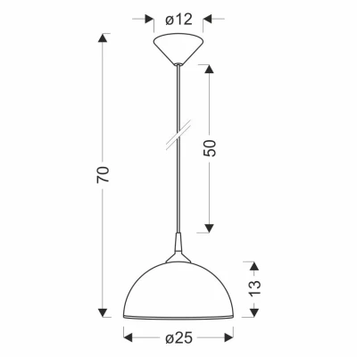 Závěsné svítidlo SUGAR - 1xE27, 60W, stříbrné / bílé