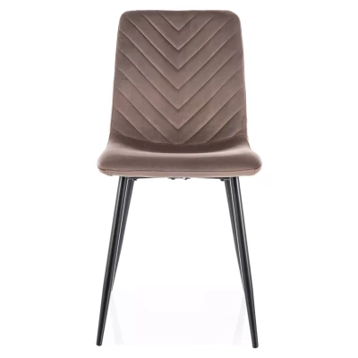 Jídelní židle DOMINICA - hnědá / černá