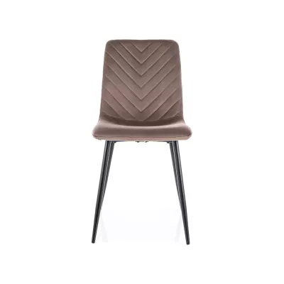 Jídelní židle DOMINICA - hnědá / černá