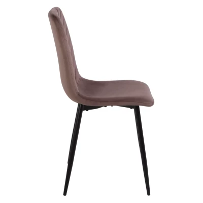 Jídelní židle DOMINICA - hnědá / černá