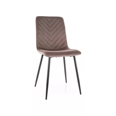 Jídelní židle DOMINICA - hnědá / černá