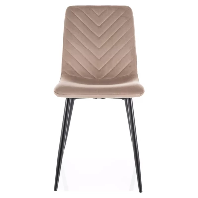 Jídelní židle DOMINICA - béžová / černá