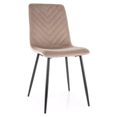 Jídelní židle DOMINICA - béžová / černá