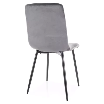 Jídelní židle DOMINICA - šedá / černá