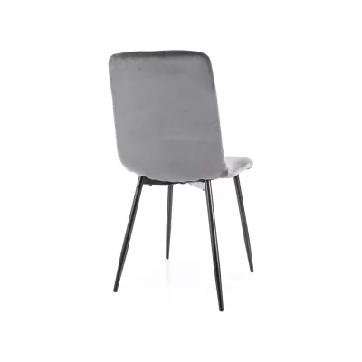 Jídelní židle DOMINICA - šedá / černá