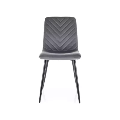 Jídelní židle DOMINICA - šedá / černá