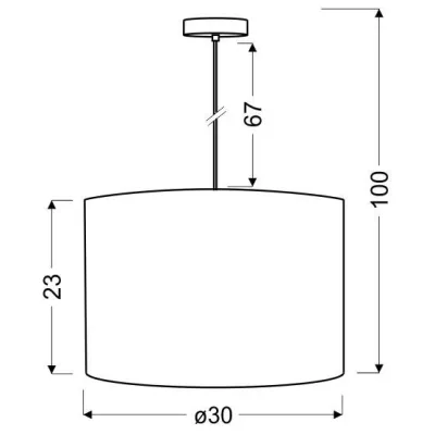 Závěsné osvětlení SUMMER - 1xE27, 60W, bílé