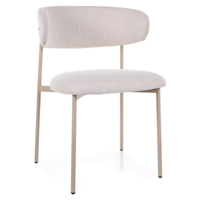 Čalouněná jídelní židle DOMENICA 1 - světle béžová / kašmír