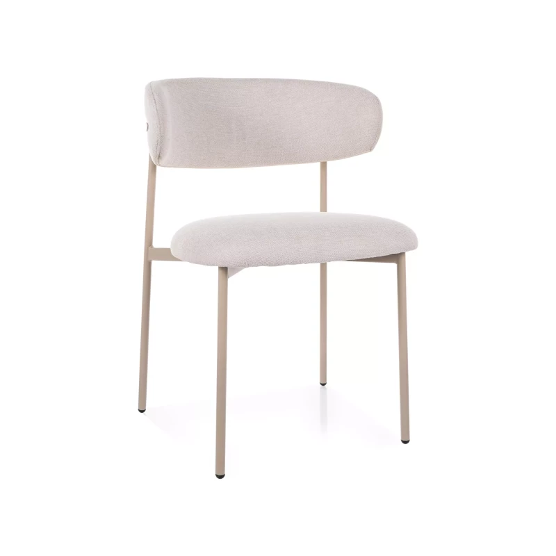 Čalouněná jídelní židle DOMENICA 1 - světle béžová / kašmír